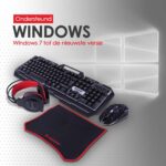 Ensemble Gamer BANDA G11 avec Clavier Souris Casque et Tapis souris – Image 3
