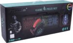 Ensemble Gamer BANDA G11 avec Clavier Souris Casque et Tapis souris