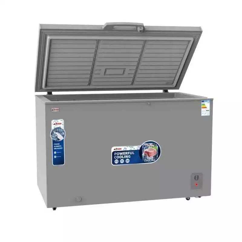 CONGELATEUR-ASTECH-400-LITRES-SILVERAVEC-VITRE-CH400GM1 Congélateur horizontal CH400GM 400L 400L – Image 1