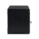 Armoire baie de brassage 19 pouces – 9U IP20 porte vitrée 600x450x500 noir – Armoire Murale – Image 2