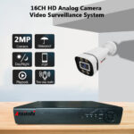 Système Vidéo de Surveillance 16 Canaux, Caméras Analogiques HD Étanche pour Intérieur et Extérieur, Kit AHD avec Image Haute Définition et Installation Facile – Image 5