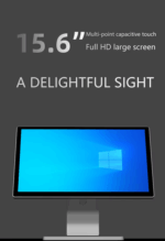 Système de point de vente tout-en-un au design fin, écran tactile 15,6 pouces, terminal de point de vente, Windows 11