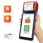 Terminal de point de vente mobile Noryox NB55 NB65 avec imprimante thermique 80 mm, lecteur NFC, Android 14 GMS, tout-en-un, 6,5 pouces