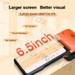 Terminal de point de vente mobile Noryox NB55 NB65 avec imprimante thermique 80 mm, lecteur NFC, Android 14 GMS, tout-en-un, 6,5 pouces – Image 4