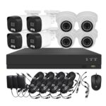 Kit de sécurité domestique 8 canaux Full HD avec caméra extérieure étanche et DVR, système de caméra AHD 8 canaux – Image 2