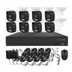 Kit de sécurité domestique 8 canaux Full HD avec caméra extérieure étanche et DVR, système de caméra AHD 8 canaux – Image 5