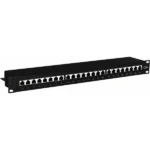 Panneau de brassage RJ45 19 pouces, CAT.6, 24 ports, Blindé – Image 3