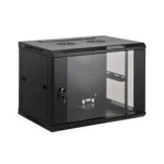 Armoire baie de brassage 19 pouces – 12U porte vitrée 600x450mm noir – Armoire Murale – Image 2